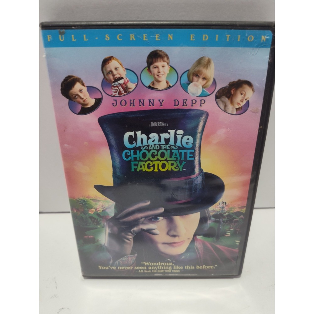 Charlie and the Chocolate Factory (2005, DVD) WideScreen Edition Fast Ship USED